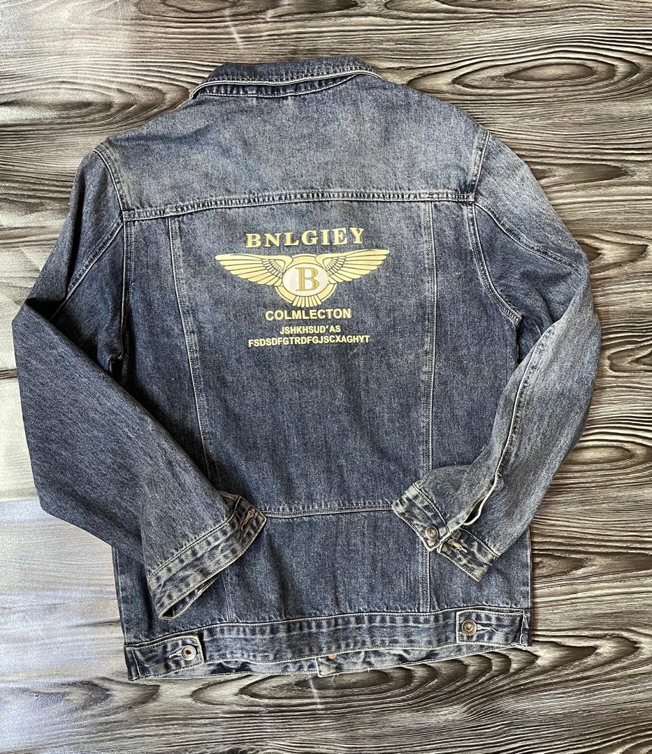 Veste Jean Homme BNLGIEY Collection Imprimé Doré